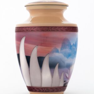 Butterfly cremation urn for adult female