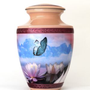 Butterfly urn for adult female a cremation urn for ashes memorial